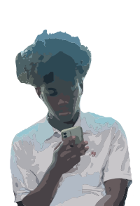 Young Man Lost in a Square