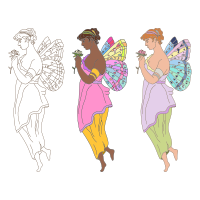 Butterfly Fairy - Three Versions