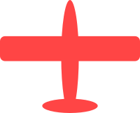 Red Plane Shape