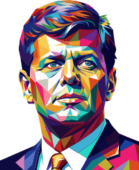 AI Generated John F Kennedy Portrait 6