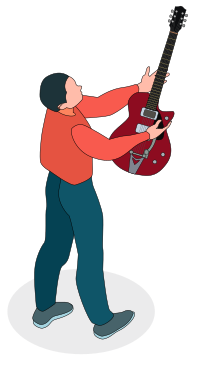 Man with an Electric Guitar