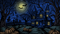 Halloween Landscape - Colour Remix