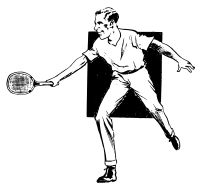 Man Playing Tennis