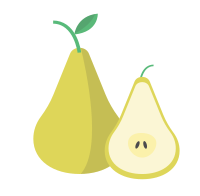 Pears Isolated