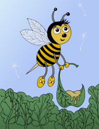 Bee with Honey - Colour Remix