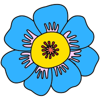 Simple Flower Head Clipart