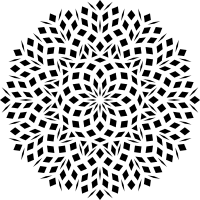 Dodecagon Flower Reignited Black Expanded