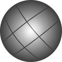 Petanque ball 1