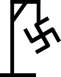 nazi swastica on gallows 