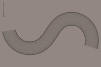 snake skin pattern along path