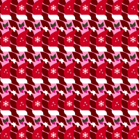 Santa Hat Christmas Pattern
