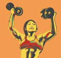 Abstract Strong Woman