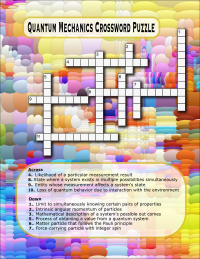 Quantum Mechanics Crossword