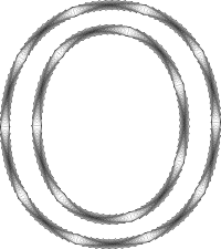 Geometry Wireframe Alphabet O