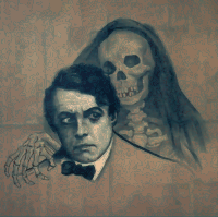Skeleton and a Man