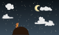 Dog Howling at the Moon