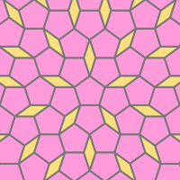 Tessellation of a regular pentagon and a rhombus