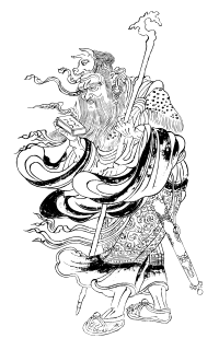 Japanese Iconographic Drawing of Saturn
