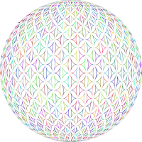 Seamless Pattern 475 Line Art Sphere Polyprismatic No BG