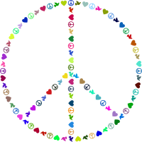 Peace Within Peace Sign Colorful