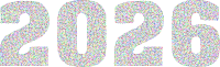 2026 Typography Triangular Colorful 2