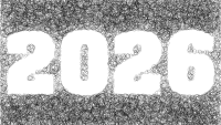 2026 Rings Background Monochrome