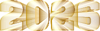 2026 Typography Wireframe Gold