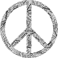 2026 Peace Sign 2 Black