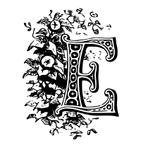 E Drop Cap
