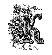 K Drop Cap