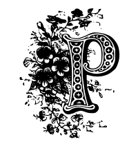 P Drop Cap