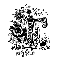 F Drop Cap