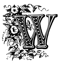 W Drop Cap
