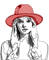 Simple Red Hat Lady