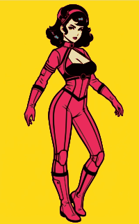 Retro Science Fiction Full Body