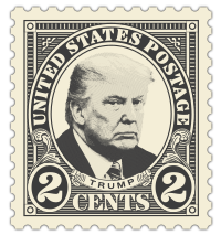 vintage US postage stamp template