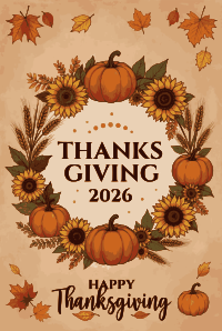 Happy Thanksgiving 2026