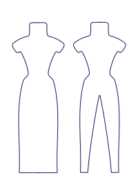 Formes pour présentation de vêtements de poupées mannequin