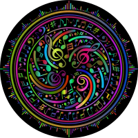 Music Design By Geralt Vectorized Polyprismatic