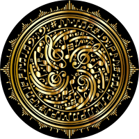 Music Design By Geralt Vectorized Gold