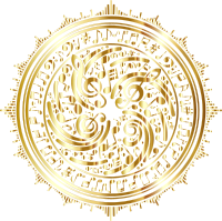 Music Design By Geralt Vectorized Gold No BG
