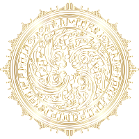 Music Design By Geralt Vectorized Gold Line Art No BG