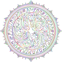 Music Design By Geralt Vectorized Polyprismatic Line Art No BG
