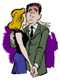Couple Embraces - Colour Remix