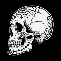 Decorated skull