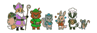 Five Christmas Animals