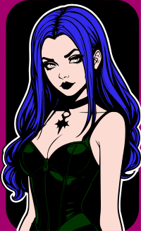 Goth woman remix