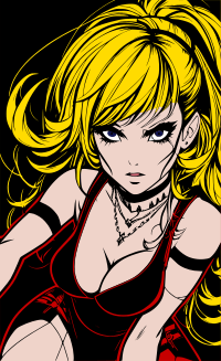 Horror comics woman remix