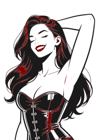 Woman in corset