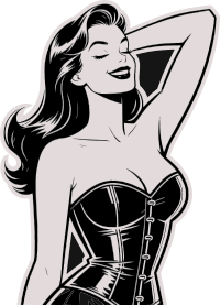 Woman in corset